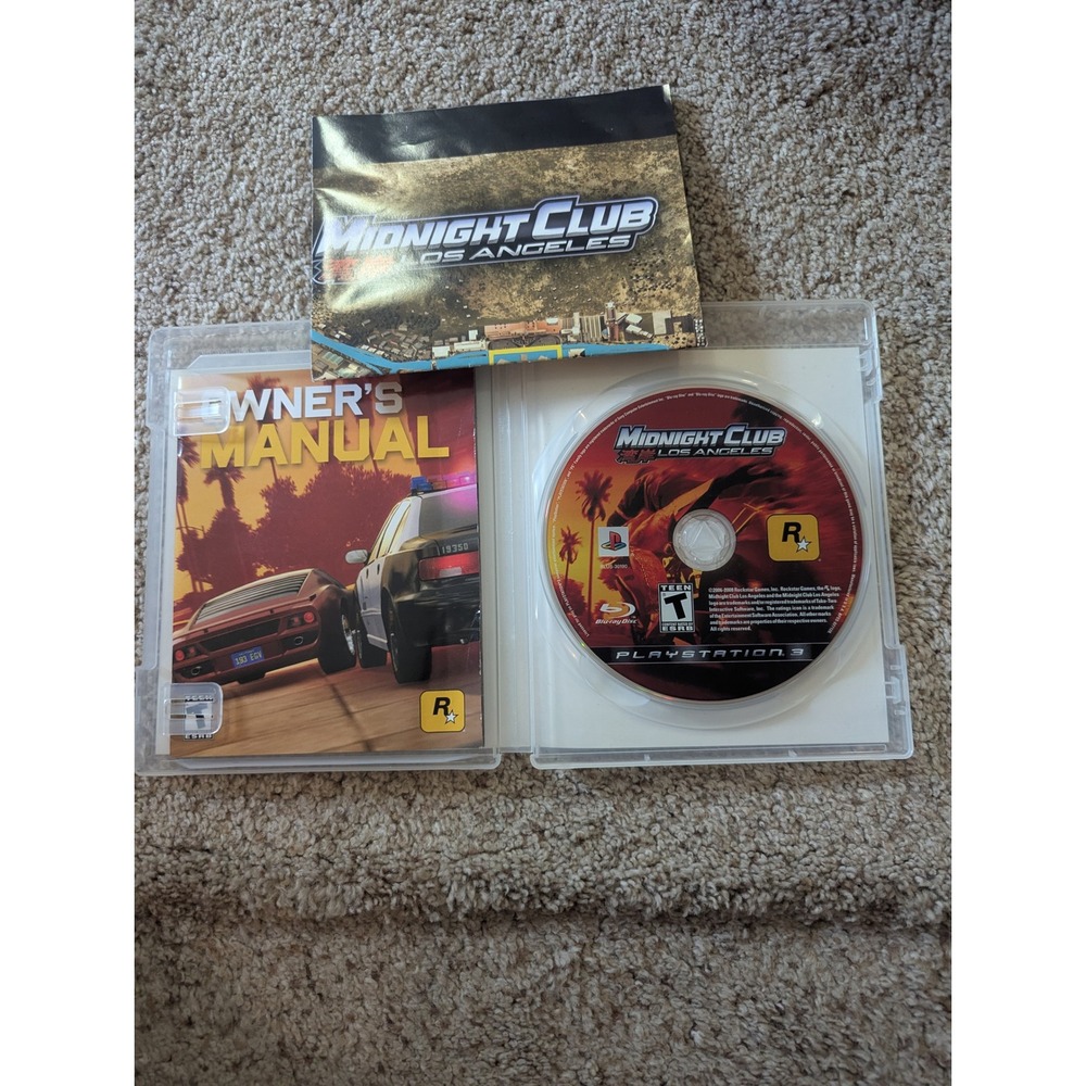Midnight Club Los Angeles PS3 PlayStation 3 Rockstar Games Complete CIB